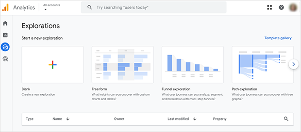 Custom reports in Google Analytics 4