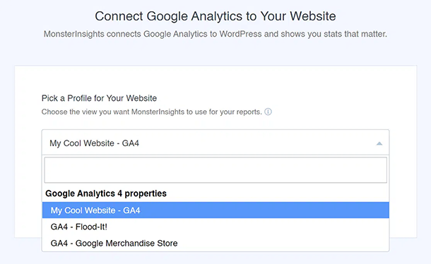 Easily setup Google Analytics 4 tracking code in MonsterInsights