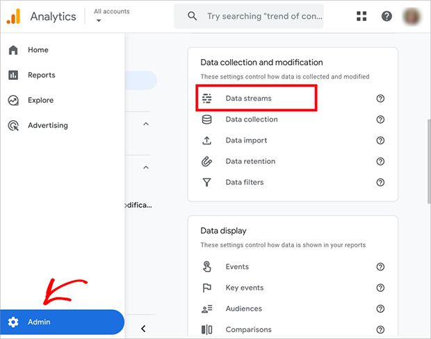 Google Analytics Data Streams