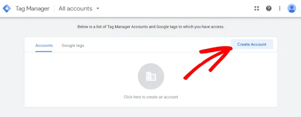 Create a Google Tag Manager Account