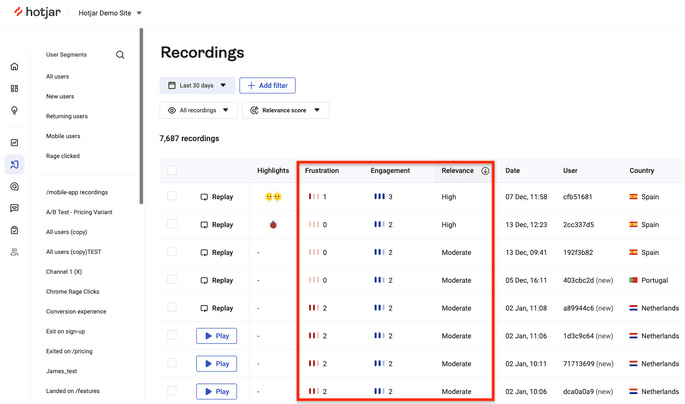 hotjar-session-recordings - OnePageGA Hotjar session recordings